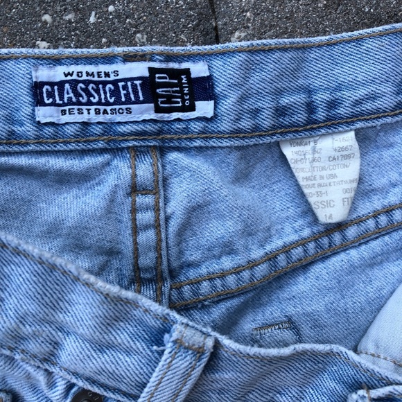 Vtg Gap Denim light Wash Classic Fit High Waisted Jeans - Picture 4 of 4